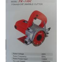 Máy cắt gạch cầm tay 7K-110C Hikari Madein Thái lan màu đỏ tươi dây đồng chị nhiệt.
