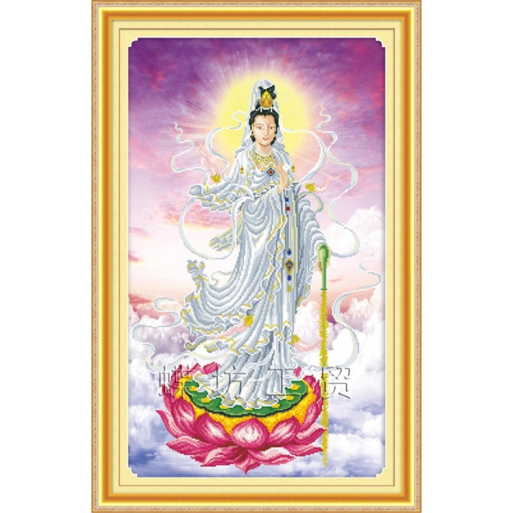 Tranh thêu Phật bà quan âm DLH-YA804-Siêu thị tranh thêu