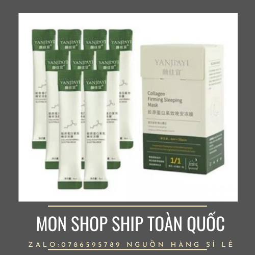 [Hộp 20 gói]Mặt nạ ngủ dạng thạch collagen chính hãng ( nâng cơ/dưỡng trắng/khóa ẩm/cấp nước )