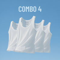 Áo tank top nam ARISTINO chất liệu 100% cotton mềm mại thoáng khí kiểu dáng basic - ATT001EXP01