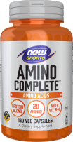 Viên Uống NOW FOODS Amino completeTM 1200mg Phục Hồi Cơ Bắp Chống Dị Hóa Sau Tập Luyện Lọ 120 Viên