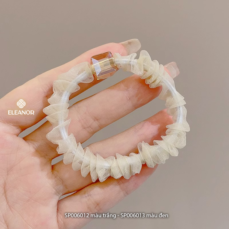 Dây buộc tóc nữ Eleanor Accessories dây cột tóc mặt đính đá phụ kiện tóc 6012