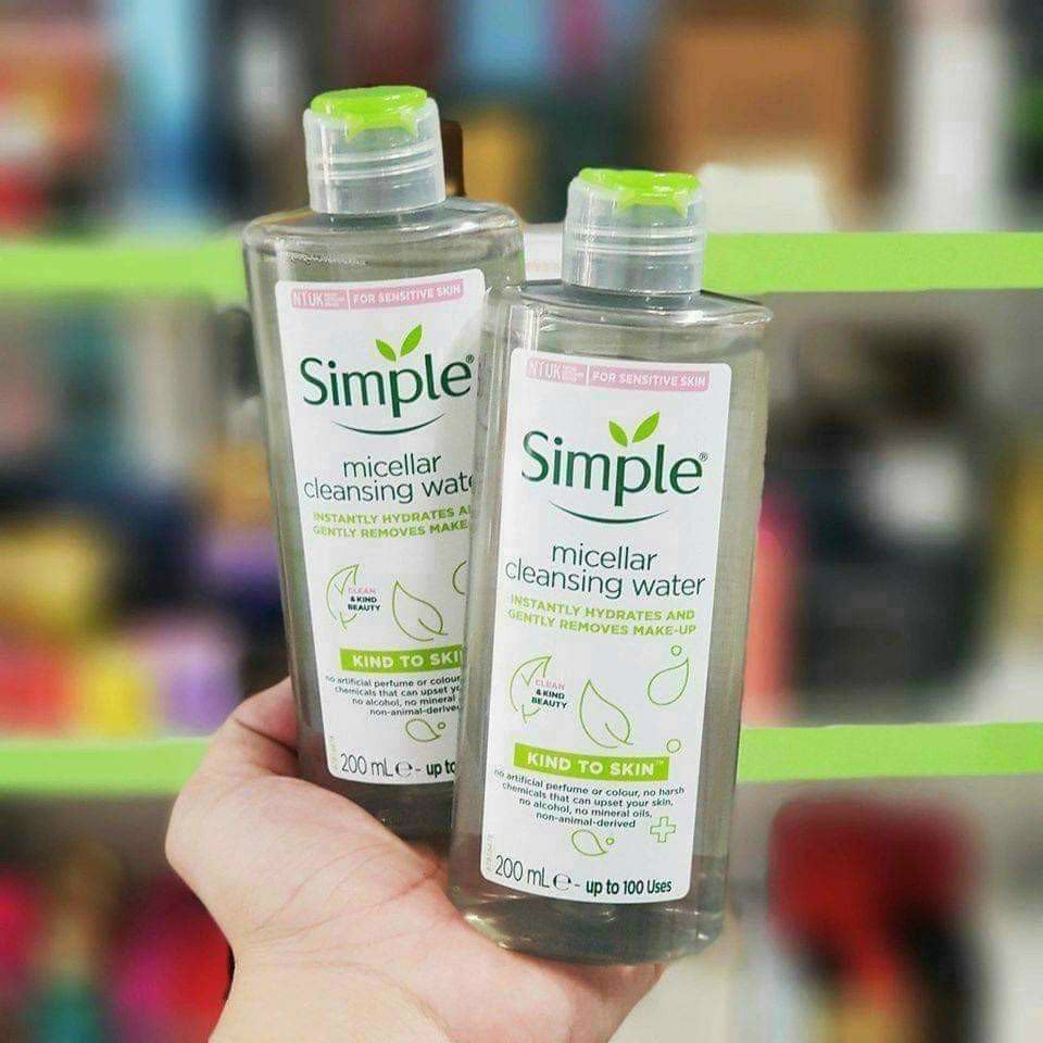 [HCM]Nước Tẩy Trang Simple Micellar Cleansing Water 200ml