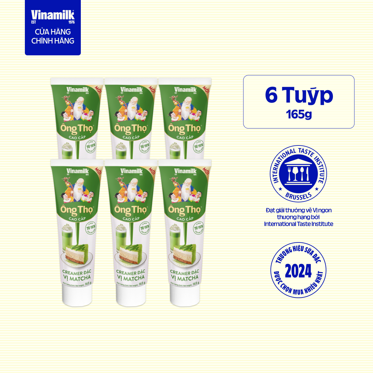 [CHỌN PHÂN LOẠI] Bộ 6 Tuýp Sữa Đặc Ông Thọ 165g