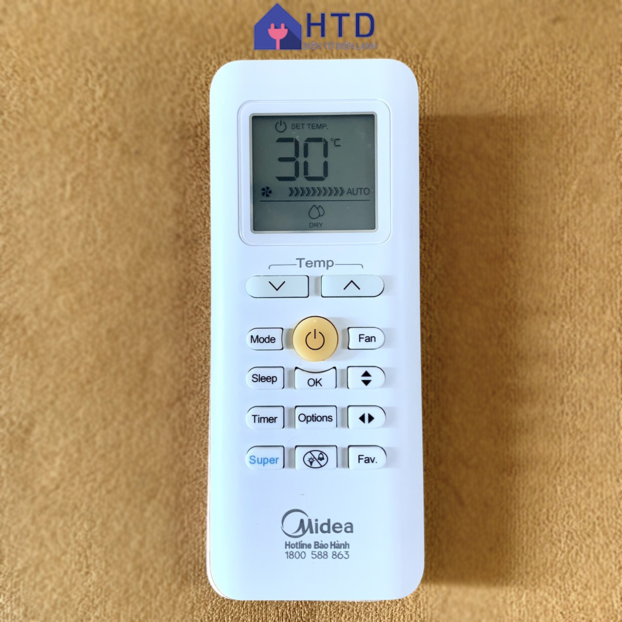 Điều khiển máy lạnh MIDEA chính hãng có đèn - Remote điều hoà MIDEA HÀNG HÃNG GIÁ THỢ