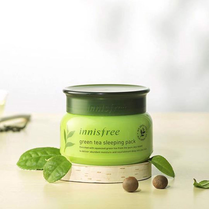 [Hcm][Mẫu Mới 2019] Mặ Nạ Ngủ Dưỡng Ẩm Da Từ Trà Xanh Innisfree Green Tea Sleaping Pack