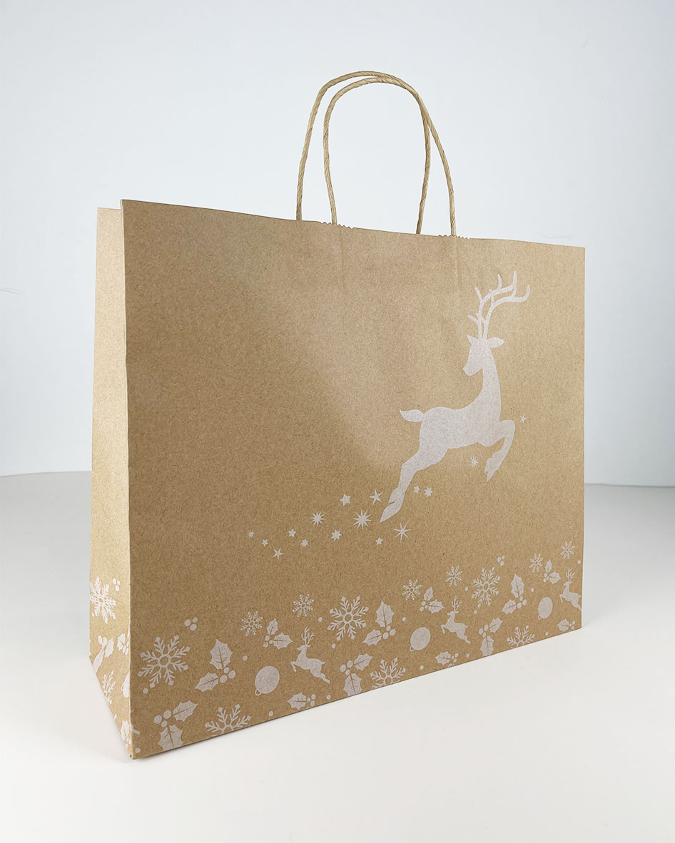 TÚI GIẤY KRAFT NOEL CHRISTMAS SIZE 36 x 30.5 x 12cm. MÃ XMAS12