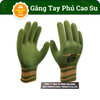 Găng Tay Phủ Cao Su Chống Trơn Trượt Hữu Dụng Giúp Ích Cho Việc Làm Vườn - Bao Tay Màu XanhCo Giãn Tốt - Nông Sản Vàng