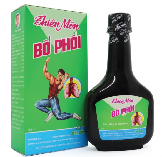 Combo 5 Chai Thiên Môn Bổ Phổi 280Ml - Siro Bổ Phế - Giảm Ho - Tan Đàm