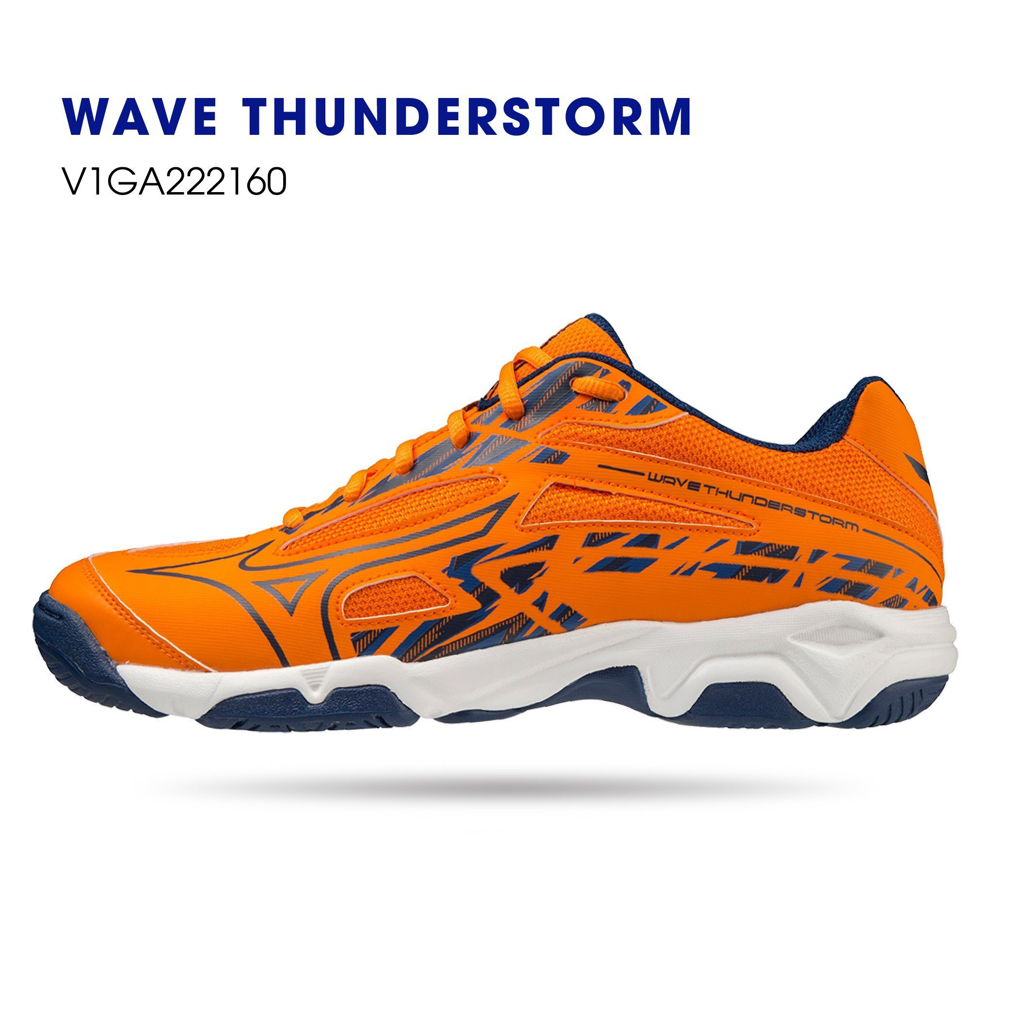 giày cầu lông bóng chuyền nam nữ chính hãng Mizuno Wave Thunderstorm mẫu mới có 2 màu