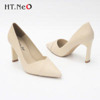 Giày Công Sở - Giày Cao Gót Nữ HT.NEO Da Êm Mềm Gót Cao 7cm Thiết Kế Mũi Nhọn Phom Dáng Basic Sang Trọng Lịch Sự
