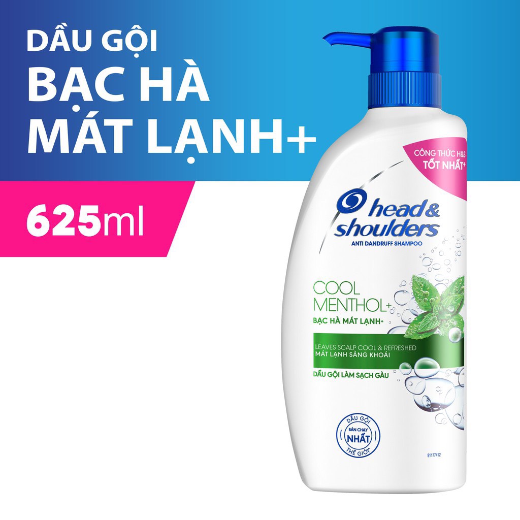 Dâu Gội Head& Shoulder Chai 625 Ml Hương Bạc Hà