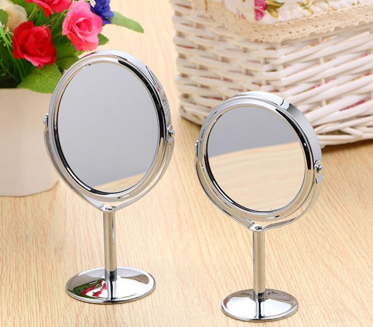 [Hcm] - Xả Hàng - Gương Tròn Trang Điểm 2 Mặt Gương Kính Chất Lượng Không Gỉ Khung Bằng Inox Chắc Chắn Có Thể Dùng Làm Vật Trang Trí Trong Bàn Học Bàn Trang Điểm Hay Phòng Khách