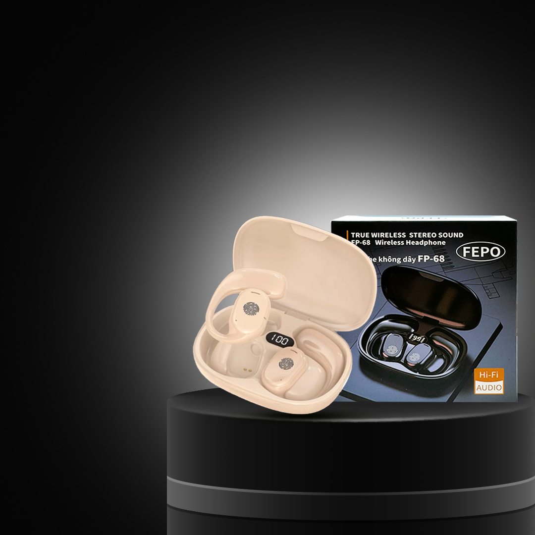 Tai nghe thể thao FEPO thông minh 5.3 kết nối bluetooth cảm ứng vân tay tích hợp micro khử tiếng ồn kiếm soát âm lượng