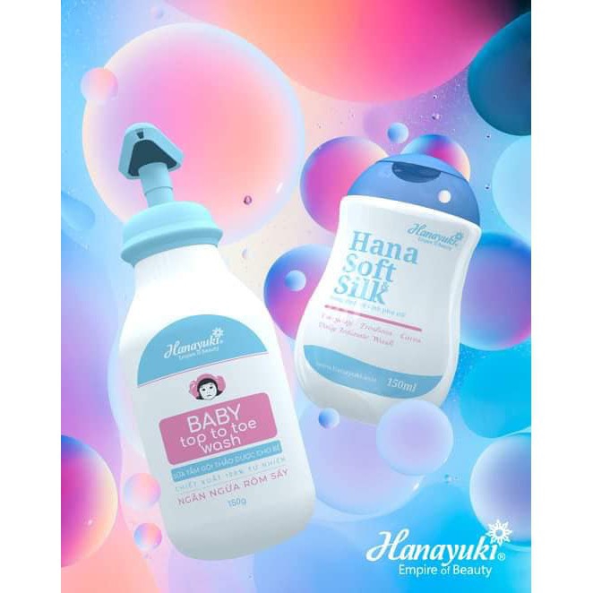 [Hcm]Hanayuki Date 2023 - Combo Sữa Tắm Gội Thảo Dược Baby Top To Toe Wash Và Dung Dịch Vệ Sinh Phụ Nữ Hana