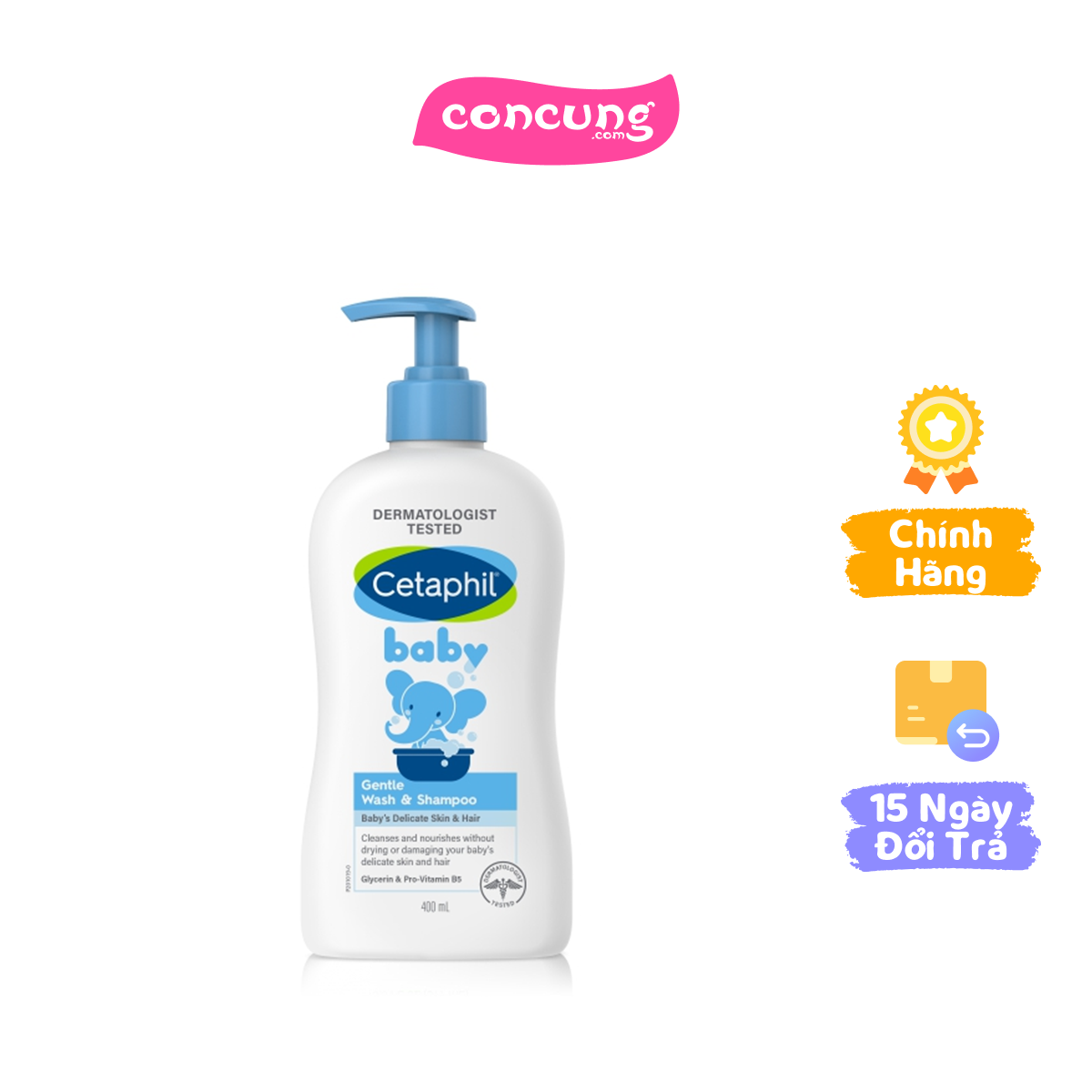 Sữa tắm gội cho trẻ em (Cetaphil Baby Gentle Wash&Shampoo) 400ml