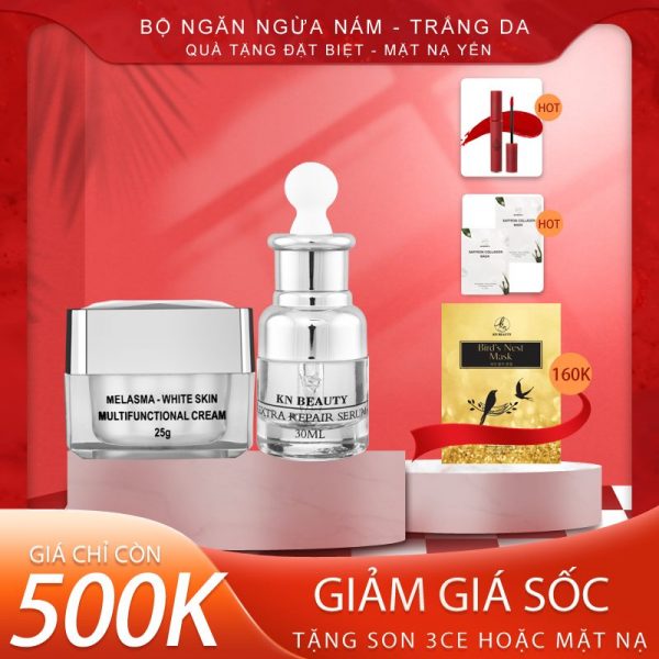 Bộ Dưỡng Da Ngừa Nám Tàn Nhang Khuyến Mãi Sốc Tặng Mặt Nạ Yến Siêu Vip