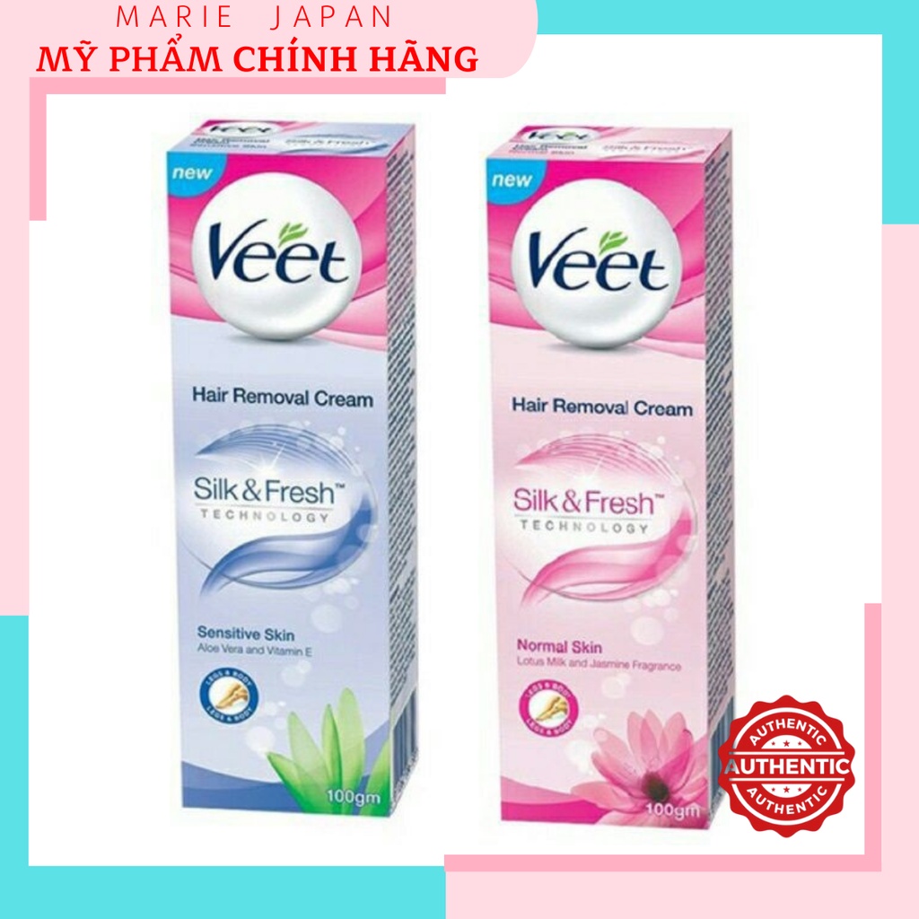 Kem Tẩy lông Veet Silk&Fresh 100ml
