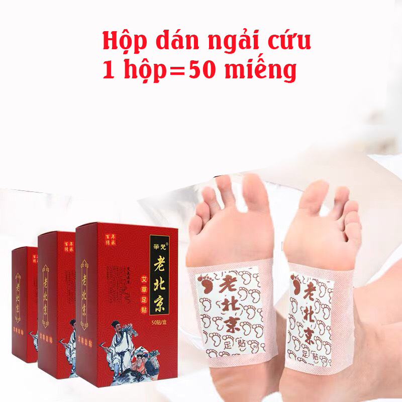 Miếng Dán Ngải Cứu Thải Độc Chân Lão Bắc Kinh (Lao Beijing) Thải Độc Tố Qua Gan Bàn Chân Xoa Dịu Cơn Đau Nhức Xương Khớp