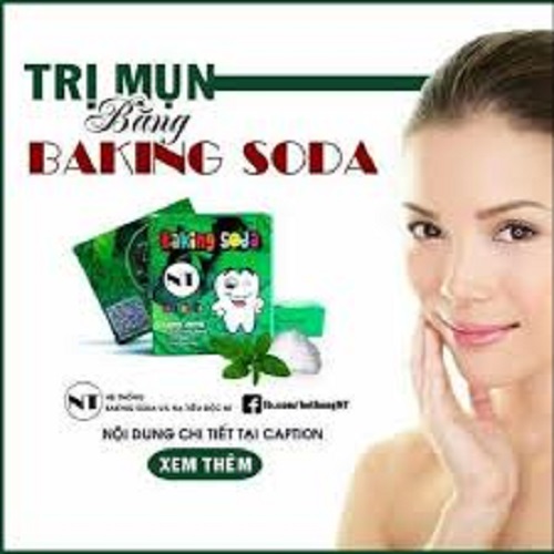 Combo 5 Gói Bột Làm Trắng Răng Baking Soda Mix Bạc Hà 50G X 5 Gói