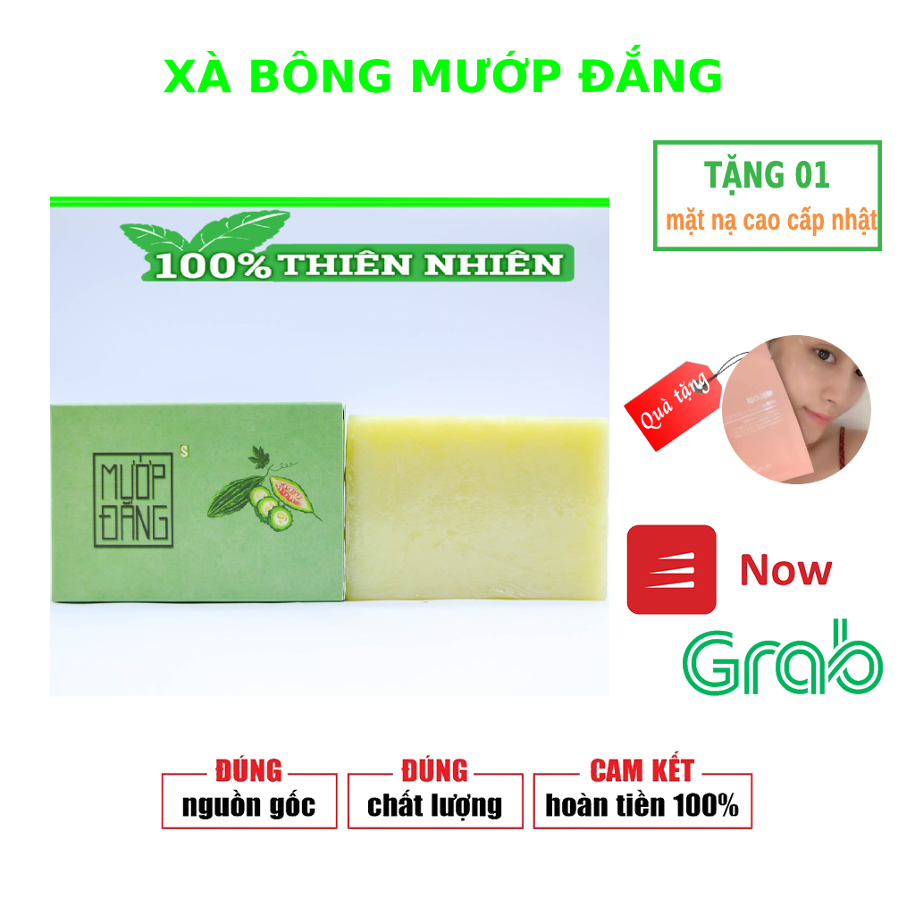 Xà Phòng Mướp Đắng Ngừa Mụn Lưng Sáng Da Xà Bông Bông Cục 100Gr An Toàn Cho Mọi Lứa Tuổi Xà Bông Hand Made Tự Nhiên