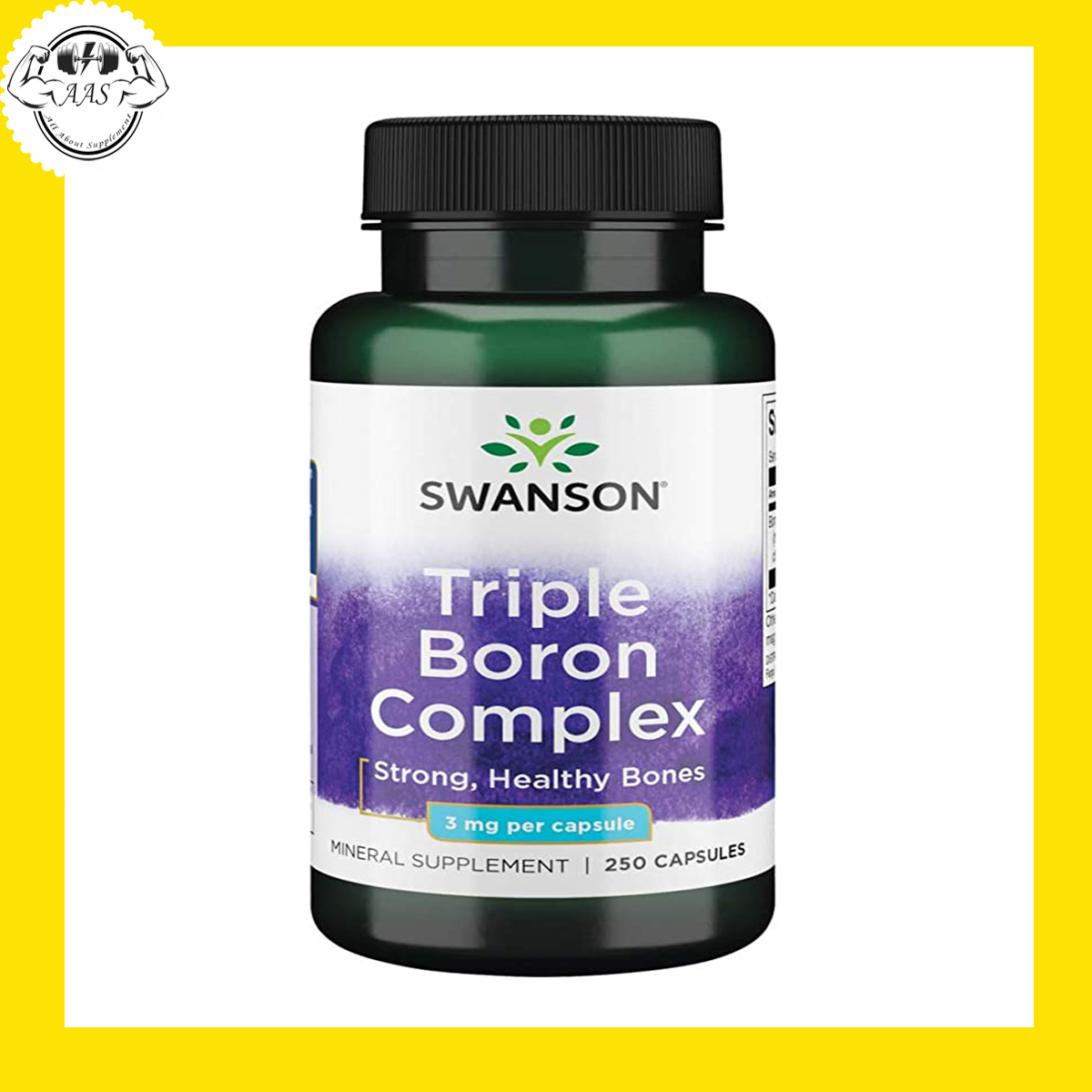 [HCM]MINERALS - SWANSON - TRIPLE BORON COMPLEX - 250 Capsules