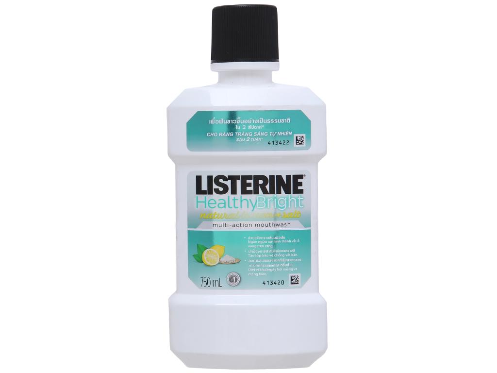 Nước Súc Miệng Listerine Chanh Và Muối 750Ml