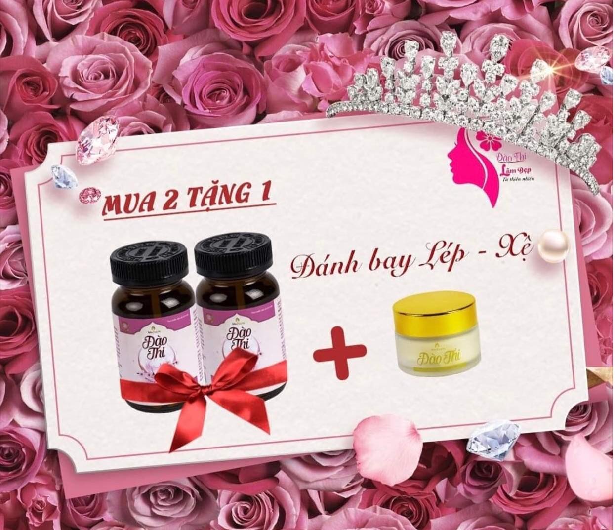 [ Chính Hãng ] Combo Đào Thi ⭐️ Mua 2 Uống Tặng 1 Xà Bông Matxa Ngực Của Thái Milky Soap + Tặng Thước Đo + Mặt Nạ Rwine Beauty