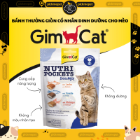 [Gói 150g] Snack GimCat Nutri Pockets - Bánh Quy Thưởng Giòn Dinh Dưỡng Có Nhân Dành Cho Mèo Nutri Pocket