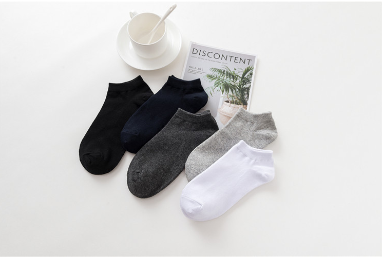 [Hoàn Tiền 15%] Set 10 đôi tất trơn tất cổ ngắn vớ chống thối khử mùi hôi hiệu quả