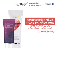 Bộ Đôi Kem Chống Nắng Nâng Tone Hàn Quốc Cao Cấp Face & Body Whisis (SPF50+/PA++++) Hàng Ngày Dành Cho Mọi Loại Da