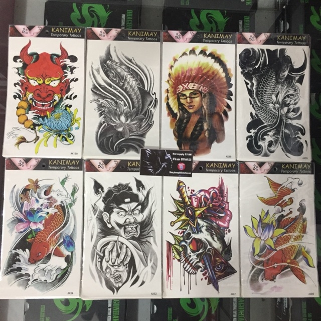 Set 8 Hình Xăm Dán
