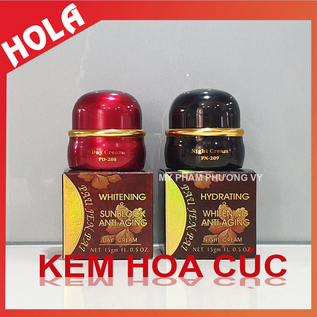 [Chính Hãng] Combo Ngày Đêm Kem Hoa Cúc Làm Sạch Nám Và Dưỡng Trắng Da Kem Nám Mỹ Phẩm Pau Jen Pai.