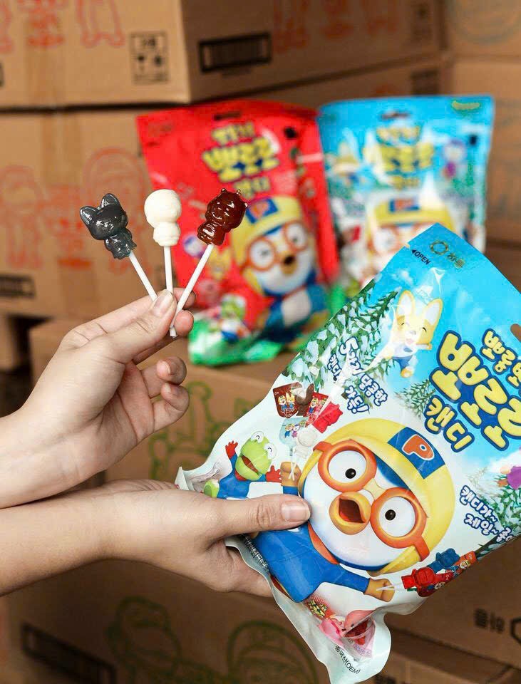 Lẻ 1 chiếc Kẹo mút Pororo Candy Hàn Quốc