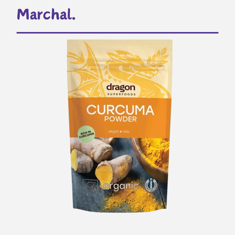 Bột Nghệ Curcuma Nguyên Chất Hữu Cơ Dragon Superfoods 150G Giàu Curcumin