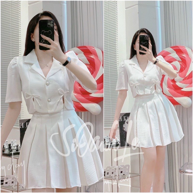 Chân váy xếp tầng 2 lớp( 907)