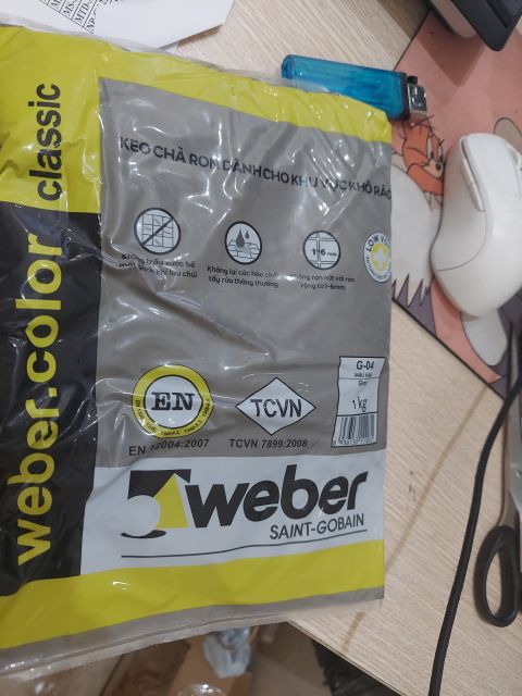 Keo chít mạch Weber - Keo Chà Ron Weber - Chống Nứt Chống Thấm Bám Dính Cực Tốt - Keo Chà Ron Nhập K