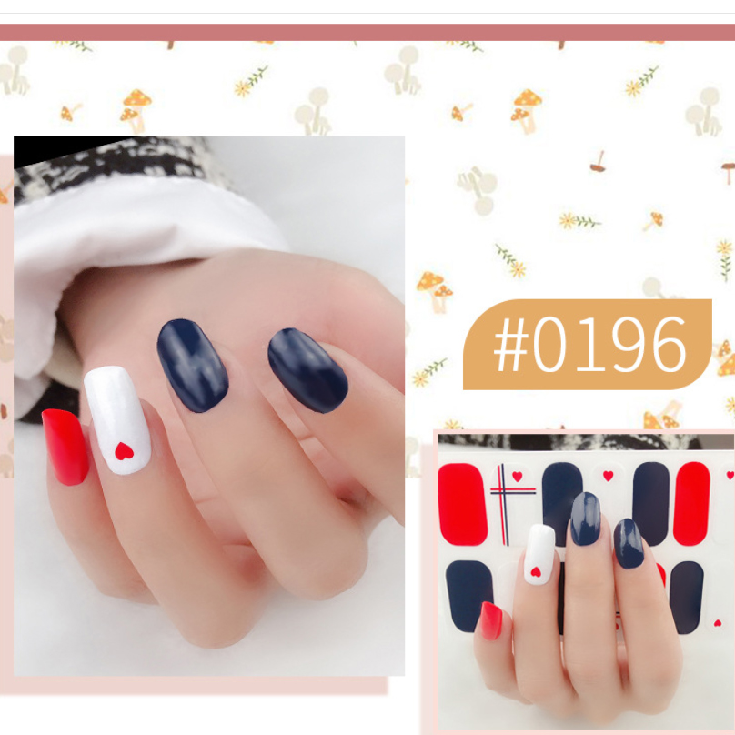 14 miếng dán móng tay nail sticker