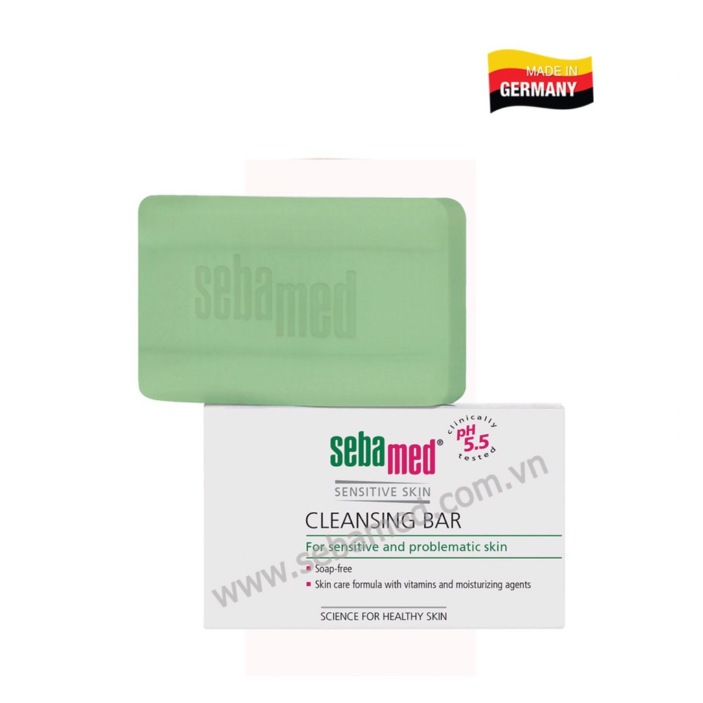 Xà Phòng Xà Bông Kháng Khuẩn Sebamed Ph5.5 - Đức Dành Cho Da Nhạy Cảm Khô Da Cơ Địa 50Gr/100G Sebamed Cleansing Bar