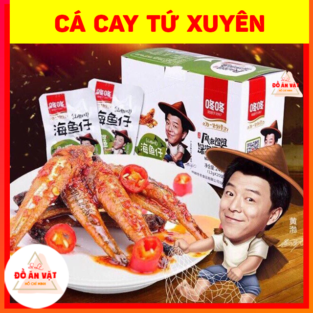 [SIÊU RẺ - 10 GÓI] Cá Cay Tứ Xuyên Siêu Ngon - Cá Cơm Cay - Cá Cay Ăn Vặt Trung Quốc - Giá Dùng