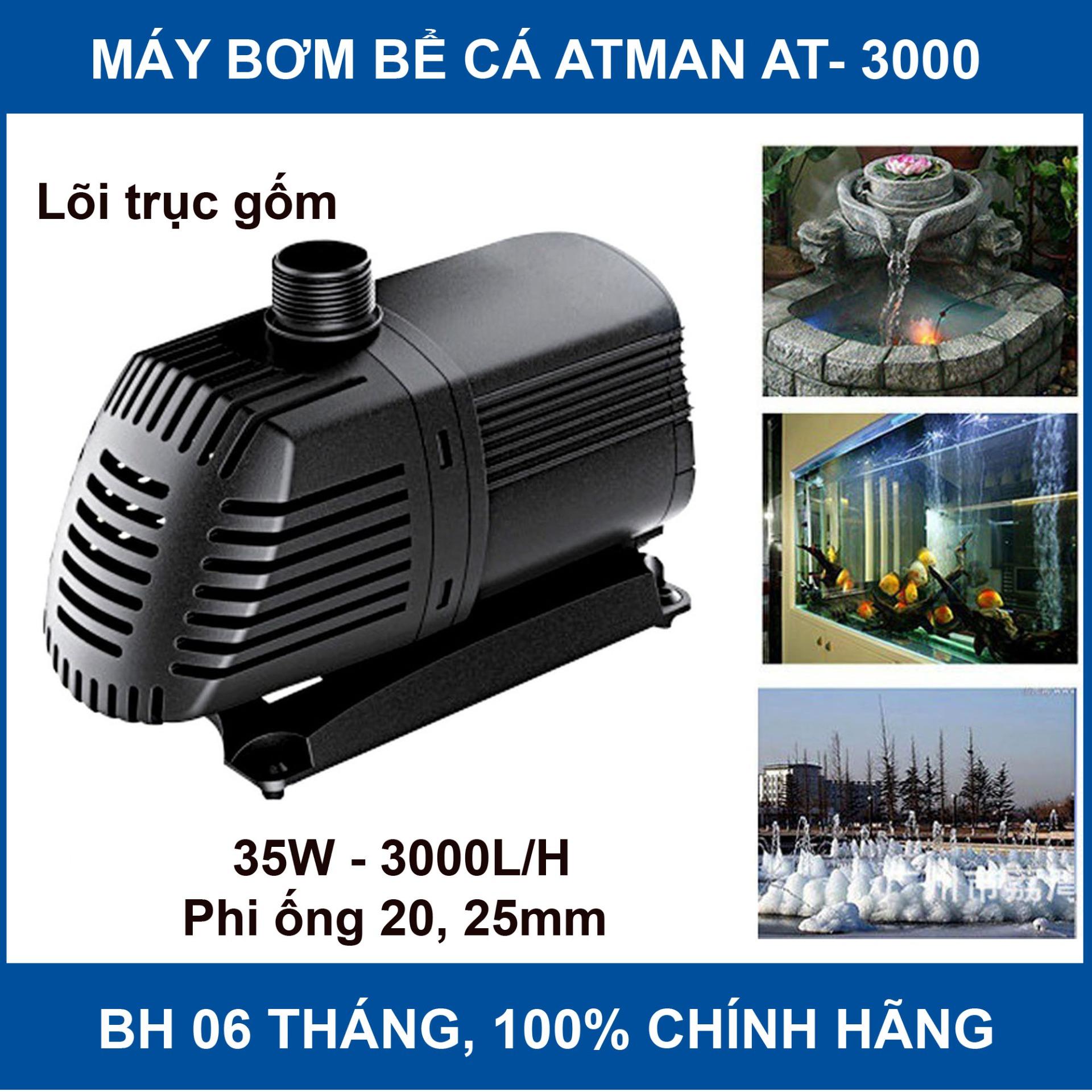 Máy Bơm Nước Bể Cá/ Ao Cá/ Hồ Cá Atman AT-3000 ( 35W 3000l/h)