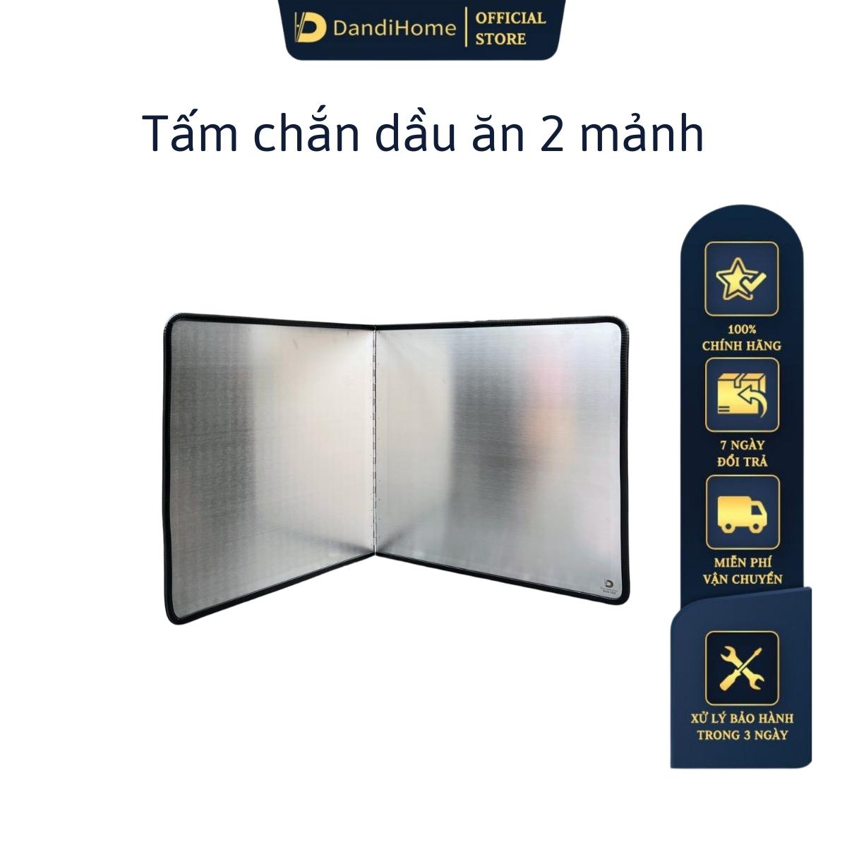 Tấm chắn dầu mỡ nước bắn trong nhà bếp Dandihome inox 304 cao cấp
