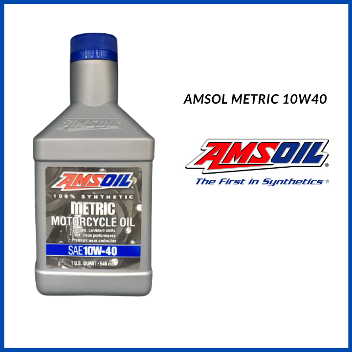 [NHỚT MỸ] Nhớt Amsoil 10W40 Metric dành cho xe số/ xe côn tay thành phần 100%  dầu nhớt tổng hợp AMS