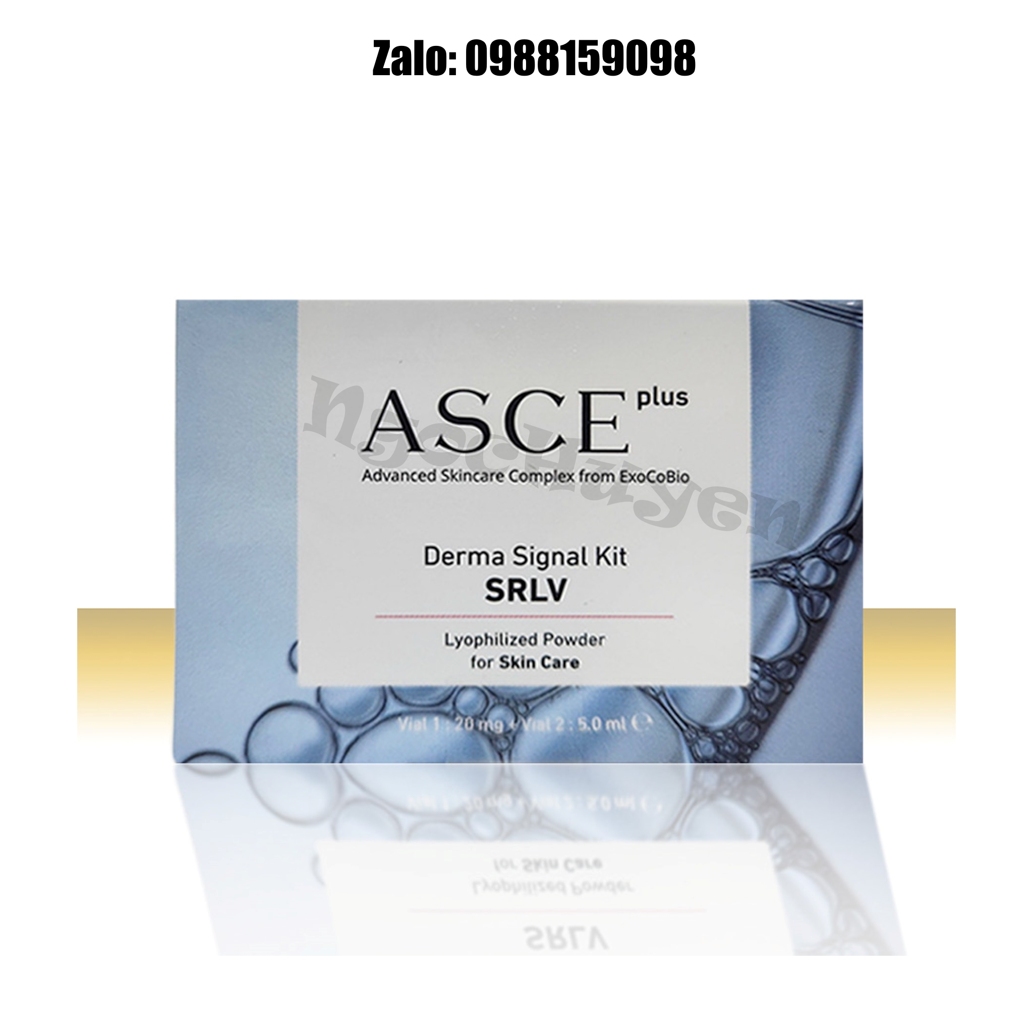 Tinh chất căng bóng da tiêm meso (EXOSOME) ASCE plus Cho Trẻ Hoá Da - 1 cặp