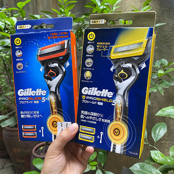 Máy Cạo Râu Điện Gillette Fusion 5 - Cạo Khô và Ướt, 5 Lưỡi, Pin Sạc, Nhật Bản