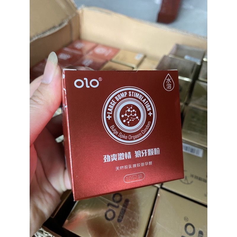 Bao cao su OLOL Neo siêu mỏng 001 kéo dài thời gian - Hộp 10bcs Đỏ Giữ Nhiệt