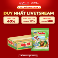 Cháo Gấu Đỏ Vị Chay Rau Nấm - Thùng 50 gói x 50g