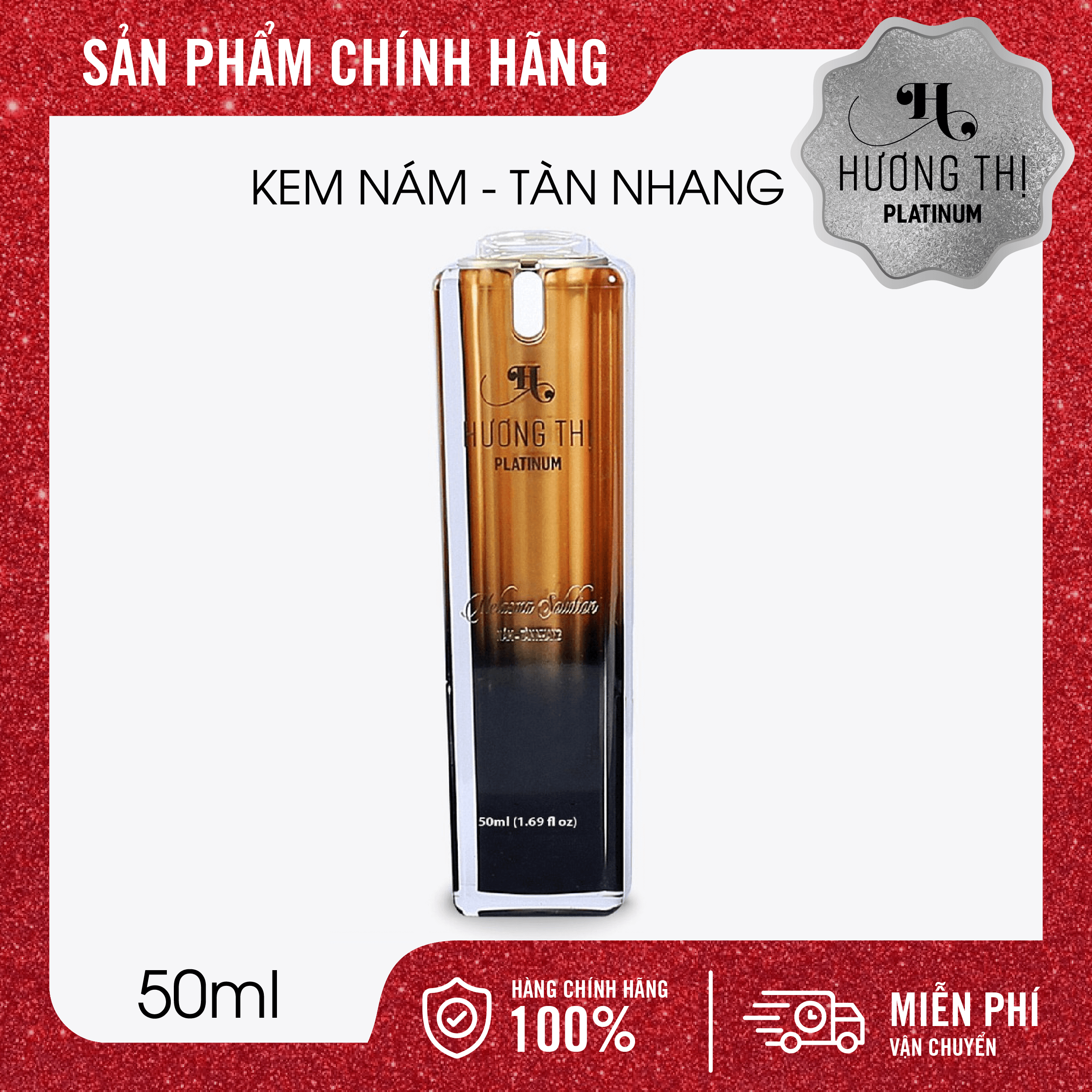 ✅Chính Hãng✅ Kem Hương Thị Làm Mờ Nám Tàn Nhang Cao Cấp Giảm Vết Thâm Nám Và Trắng Da Tối Ưu 50 Ml