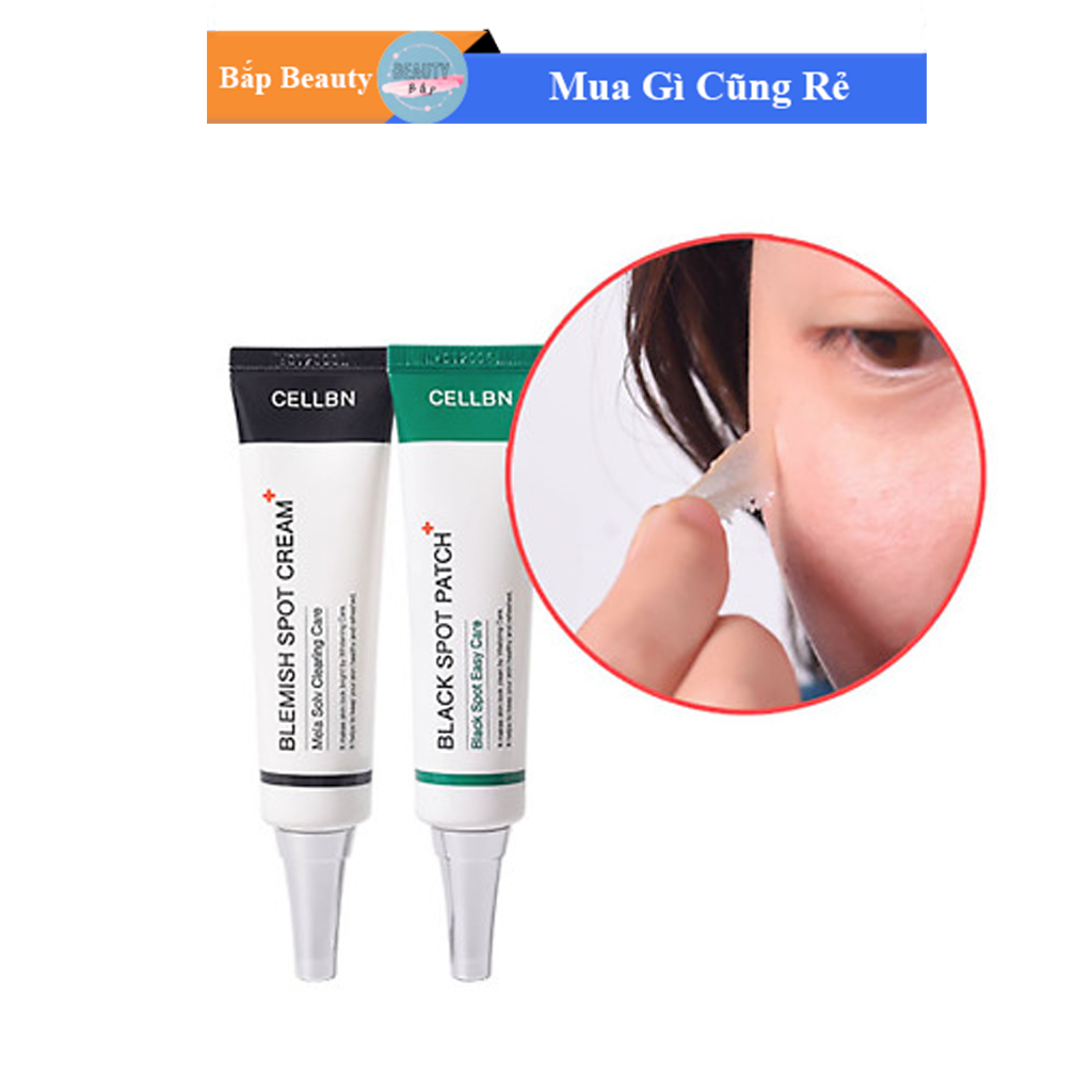 [Hcm]Bộ Sản Phẩm Giảm Thâm Nám Cellbn Blemish Spot Cream & Black Spot Patch Set Hàn Quốc