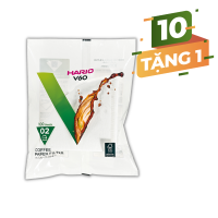Giấy lọc V60 pha cà phê Hario V60 Coffee Paper Filter 100 tờ size 02 VCF-02-100W (màu Trắng)